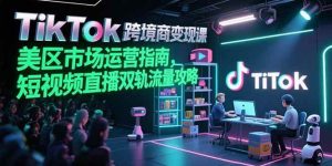 TikTok跨境电商变现课，美区市场运营指南，短视频直播双轨流量攻略-亿纬资源网-野路子中心-欢迎访问野路子中心网