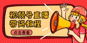 视频号直播带货教程：选品思路与话术拆解/掌握多种带货套路/提升直播效果-亿纬资源网-野路子-欢迎访问野路子中心网