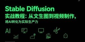 Stable Diffusion实战教程：从文生图到视频制作，将AI转化为实际生产力-亿纬资源网-野路子中心-欢迎访问野路子中心网