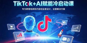 TikTok+AI赋能冷启动课：专为跨境电商和内容创业者设计，全套解决方案-亿纬资源网-野路子中心-欢迎访问野路子中心网