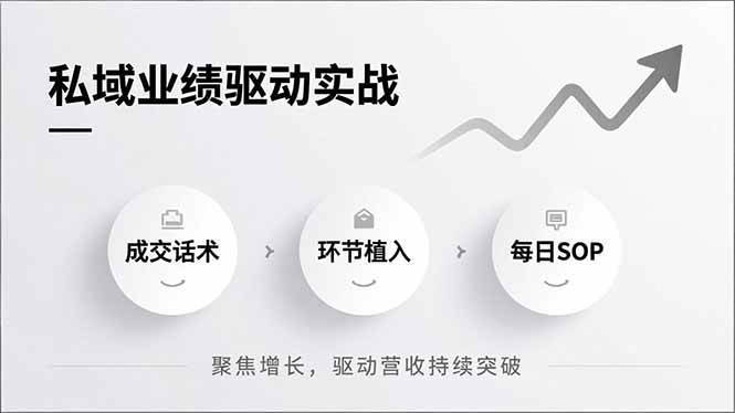 图片[1]-私域业绩驱动实战，成交话术、环节植入、每日SOP，聚焦增长，驱动营收持续突破-欢迎访问野路子中心网