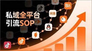 私域全平台引流SOP，抖音/快手/小红书/微信/QQ/B站/咸鱼等，技术合集，高效转化公域流量-欢迎访问野路子中心网