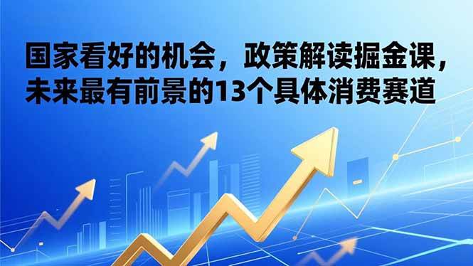 图片[1]-某付费文章：国家看好的机会，政策解读掘金课，未来最有前景的13个具体消费赛道-欢迎访问野路子中心网