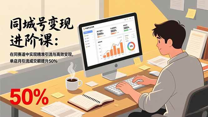 图片[1]-同城号变现进阶课：在同城赛道中实现精准引流与高效变现，单店月引流成交额提升50%-欢迎访问野路子中心网
