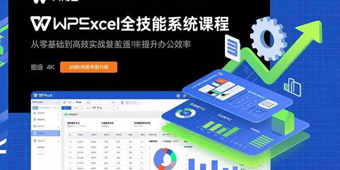 图片[1]-WPS Excel全技能系统课程：从零基础到高阶实战全覆盖，全面提升办公效率-欢迎访问野路子中心网