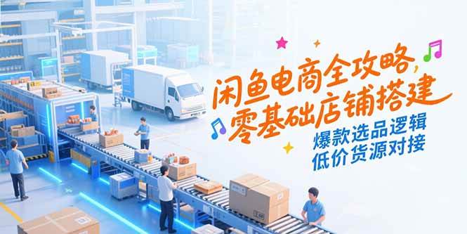 图片[1]-咸鱼电商全攻略，零基础店铺搭建，爆款选品逻辑，低价货源对接-亿纬资源网-野路子中心-欢迎访问野路子中心网