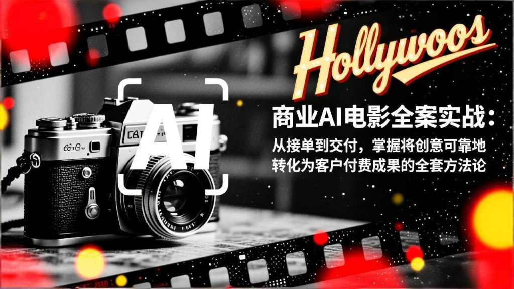 图片[1]-商业AI电影全案实战：从接单到交付，掌握将创意可靠地转化为客户付费成果的全套方法论-欢迎访问野路子中心网