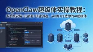 OpenClaw-小龙虾 超级体实操教程：多系统安装+云部署+技能创造，从0到1打造你的AI超级体-欢迎访问野路子中心网