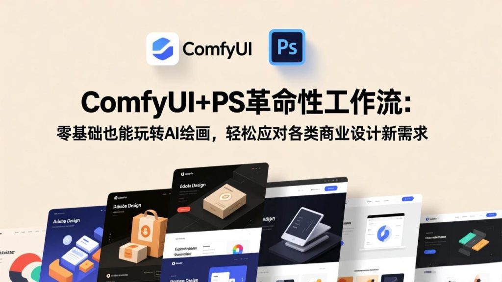 图片[1]-ComfyUI+PS革命性工作流：零基础也能玩转AI绘画，轻松应对各类商业设计新需求-欢迎访问野路子中心网