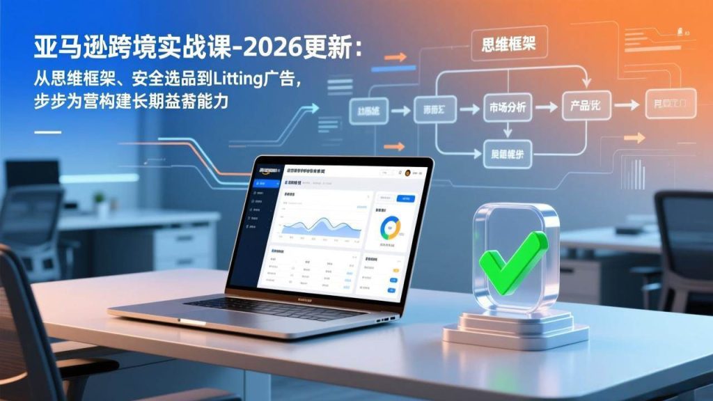 图片[1]-亚马逊跨境实战课-2026更新：从思维框架、安全选品到Listing广告，步步为营构建长期盈利能力-欢迎访问野路子中心网