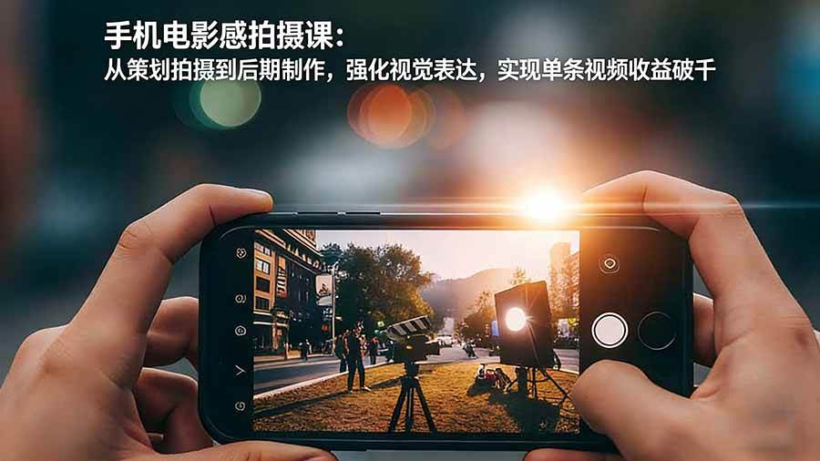 图片[1]-手机电影感拍摄课：从策划拍摄到后期制作，强化视觉表达，实现单条视频收益破千-欢迎访问野路子中心网